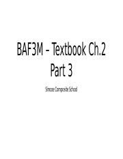 Answer Key To Accounting Baf3m Bing Riverside. . Baf3m textbook answers
